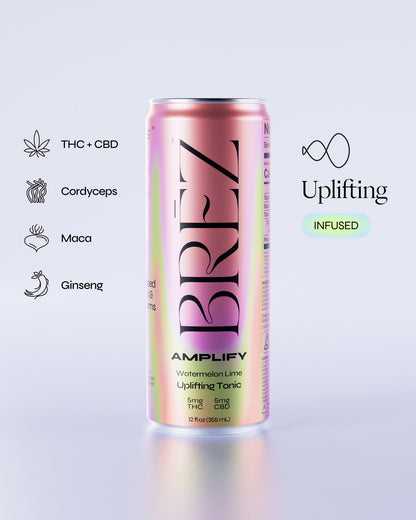 Amplify | Watermelon & Lime | 5mg THC, 5mg CBD | Wholesale | 24-Pack